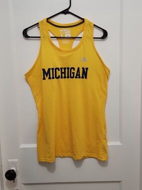 Adidas NCAA Michigan Women's Racerback Ultimate Tank Top Size Large